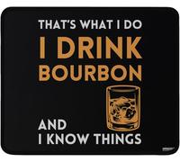 Alfombrilla Ratón Lo Que Hago Es Beber Bourbon Y Sé Cosas sobre El Bourbon. Suave Mouse Pad Portátil Tapete Escritorio para Mac Ordenador Hogar 10X12In