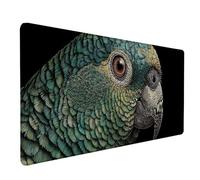 Alfombrilla Ratón Loro Alfombrilla Ratón XXL 800x400x3mm, Mouse Pad Verde Mousepad con Base de Goma Antideslizante, Impermeable Tapete Escritorio Accesorios Gaming para Gamers, PC, Regalo -lsy260307