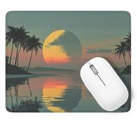 Alfombrilla Ratón Luna Alfombrilla de Ratón 290 x 240 mm Mouse pad Pequeño con Base de Goma Lago Antideslizante, Superficie Resistente a Salpicaduras, Portátil Mouse Pad, Gamer Regalos Navidad p1j-751