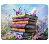 Alfombrilla Ratón Magia Alfombrilla Ratón 220x180x3mm, Mariposa Mouse Pad Protector Escritorio Superficie Lisa y Base de Goma Antideslizante Precisión Velocidad para Oficina, PC, Regalo Mujer,Model901