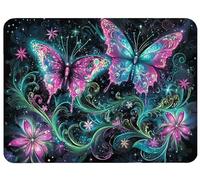 Alfombrilla Ratón Mariposa Alfombrilla Ratón 250x210x3mm, Abstracto Mouse Pad Protector Escritorio Superficie Lisa Base de Goma Antideslizante Precisión Velocidad para Oficina PC Regalo Mujer,Model907