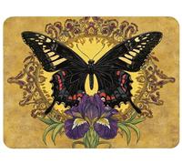 Alfombrilla Ratón Mariposa Alfombrilla Ratón 420x350x3mm, Retro Mouse Pad Protector Escritorio Superficie Lisa y Base de Goma Antideslizante Precisión Velocidad para Oficina, PC, Regalo Mujer,Model895