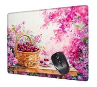 Alfombrilla Ratón Mariposa Mouse Pad Loto Alfombrilla Escritorio, 29x24x0.3cm Tapete Rato, con Base de Goma Antideslizante, Mejora la precisión Velocidad Pequeña Mousepad Portátil para Gaming H0-277