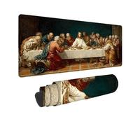 Alfombrilla Ratón MarróN Alfombrilla Ratón XXL 900x300mm, Mouse Pad La úLtima Cena Mousepad con 3MM Bordes Cosidos, Impermeable Tapete Escritorio para Jugadores, PC, Oficina, Regalo Mujer -zjn250972