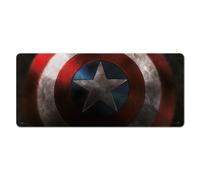 Alfombrilla de ratón XXL Capitan America - Protector de Escritorio (Mouse Pad) Alfombrilla de Escritorio : Impermeable y Antideslizante (80X35 cm)