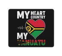 Alfombrilla Ratón, Mi Corazón, Mi País, Mi Vanuatu Gaming Mouse Pad Multifuncional Mousepad Ergonómico Alfombrilla Gaming para Trabajo Pc 25X30Cm