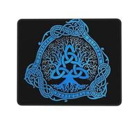 Alfombrilla Ratón Mitología Nórdica Vikinga Vintage: Yggdrasil, El Árbol De La Vida. Antideslizante Alfombrilla Gaming Impermeable Gaming Tapete para Mac Pc Trabajo 10X12In
