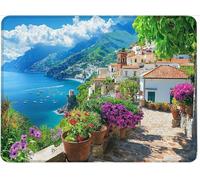 Alfombrilla Ratón, Mouse Pad Base de Goma Antideslizante, Superficie Resistente a Salpicaduras, Duraderos Alfombrilla Escritorio, Portátil Oficin 420 x 350 mm Junto Al Mar Pueblo Pequeño w0j-396