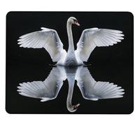 Alfombrilla Ratón Mouse Pad Gaming Alfombrilla Raton Pequeña 240x200x3mm Cisne Alfombra Raton para Ordenador con Base de Goma Antideslizante Superficie Impermeable Mousepad, para PC Oficina Y0-807