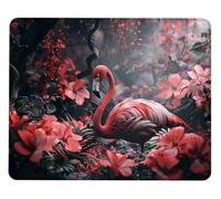 Alfombrilla Ratón Mouse Pad Gaming Alfombrilla Raton Pequeña 420x350x3mm Flamenco Alfombra Raton para Ordenador con Base de Goma Antideslizante Impermeable Mousepad, para PC Oficina Regalos Y0-395