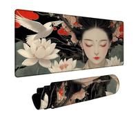 Alfombrilla Ratón Mujer Alfombrilla Ratón XXL 400x100x3mm Impermeable Mousepad Grúa Bordes sellados Mayor precisión y Velocidad per Teclado Portatil Gaming Oficina Regalo Hombre DBYH-1234