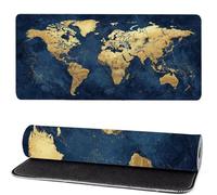 Alfombrilla Raton Mundo, Metro Mouse Pad 500 x 250 x 3mm Gaming Mouse Pad, Superficie Inferior Antideslizante, Movimiento Ratón más Suave, Alfombrilla Escritorio, Mejora Precision y Velocidad ks-619