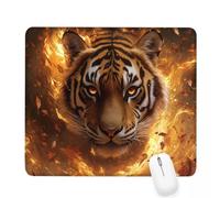 Alfombrilla Ratón naranja Alfombrilla de Ratón 290x240x3mm Mouse pad Pequeño tigre con Base de Goma Antideslizante,Superficie Resistente Resistente a Salpicaduras,Portátil Mouse Pad,Oficina Casa J-795