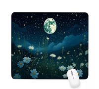 Alfombrilla Ratón Negro Alfombrilla de Ratón 260x210x3mm Mouse Pad Pequeño Cielo Estrellado con Base de Goma Antideslizante,Superficie Resistente a Salpicaduras,Portátil Mouse Pad,Oficina Casa J-204