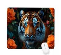 Alfombrilla Ratón Negro Alfombrilla de Ratón 340x280x3mm Mouse Pad Pequeño Tigre con Base de Goma Antideslizante,Superficie Resistente Resistente a Salpicaduras,Portátil Mouse Pad,Oficina Casa J-230