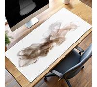 Alfombrilla Raton Ordenador Grande Gaming Mouse Pad XXL 100 x 50 cm, Impermeable Antideslizante, Lavable, alfombrilla escritorio con Base de Caucho para Gamers, PC - Abstracto Negro PjY1916 S-A