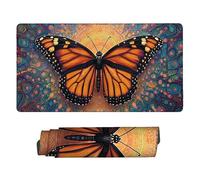 Alfombrilla Raton Ordenador Grande Gaming Mouse Pad XXL 1000x500mm, Impermeable Antideslizante, Lavable, alfombrilla escritorio con Base de Caucho para Gamers, PC y Portátil - (Color mariposa) b-347