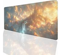 Alfombrilla Raton Ordenador Grande Gaming Mouse Pad XXL 1500x800x3mm, Impermeable Antideslizante, Lavable, Alfombrilla Escritorio con Base de Caucho para Gamers PC y Portátil - Paisaje PjY11949 N-U