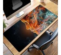 Alfombrilla Raton Ordenador Grande Gaming Mouse Pad XXL 160 x 80 cm, Impermeable Antideslizante, Lavable, alfombrilla escritorio con Base de Caucho para Gamers, PC - Mujer Amarillo PjY3758 K-O