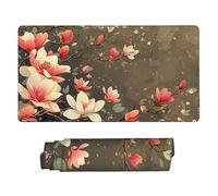 Alfombrilla Raton Ordenador Grande Gaming Mouse Pad XXL 1600x800mm, Impermeable Antideslizante, Lavable, alfombrilla escritorio con Base de Caucho para Gamers, PC y Portátil - (Magnolia) b-364