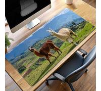 Alfombrilla Raton Ordenador Grande Gaming Mouse Pad XXL 1600x800x3mm, Impermeable Antideslizante, Lavable, alfombrilla escritorio con Base de Caucho para Gamers, PC - Amarillo Animal PjY10414 G-B