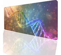 Alfombrilla Raton Ordenador Grande Gaming Mouse Pad XXL 600x300x3mm, Impermeable Antideslizante, Lavable, Alfombrilla Escritorio con Base de Caucho para Gamers PC - Estructura Molecular PjY5627 9-Q