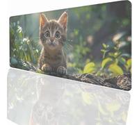 Alfombrilla Raton Ordenador Grande Gaming Mouse Pad XXL 600x300x3mm, Impermeable Antideslizante, Lavable, Alfombrilla Escritorio con Base de Caucho para Gamers PC y Portátil - Animal PjY11475 N-U