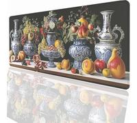 Alfombrilla Raton Ordenador Grande Gaming Mouse Pad XXL 600x300x3mm, Impermeable Antideslizante, Lavable, Alfombrilla Escritorio con Base de Caucho para Gamers PC y Portátil - Fruta Alimento LMDT799