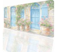 Alfombrilla Raton Ordenador Grande Gaming Mouse Pad XXL 600x300x3mm, Impermeable Antideslizante, Lavable, Alfombrilla Escritorio con Base de Caucho para Gamers PC y Portátil - Flor PjY4143 F-R