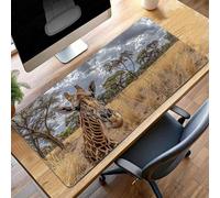 Alfombrilla Raton Ordenador Grande Gaming Mouse Pad XXL 70 x 30 cm, Impermeable Antideslizante, Lavable, alfombrilla escritorio con Base de Caucho para Gamers, PC - Amarillo Animal PjY11062 F-R