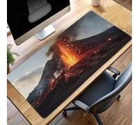 Alfombrilla Raton Ordenador Grande Gaming Mouse Pad XXL 700x300x3mm, Impermeable Antideslizante, Lavable, alfombrilla escritorio con Base de Caucho para Gamers, PC - VolcáN Amarillo PjY11274 T-P
