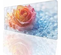 Alfombrilla Raton Ordenador Grande Gaming Mouse Pad XXL 700x400x3mm, Impermeable Antideslizante, Lavable, Alfombrilla Escritorio con Base de Caucho para Gamers PC y Portátil - Flores PjY12923 N-U