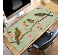 Alfombrilla Raton Ordenador Grande Gaming Mouse Pad XXL 80 x 40 cm, Impermeable Antideslizante, Lavable, alfombrilla escritorio con Base de Caucho para Gamers, PC y Portátil - Rosa Flor PjY2620 G-B