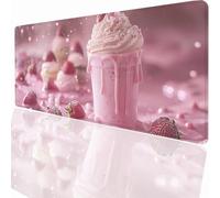 Alfombrilla Raton Ordenador Grande Gaming Mouse Pad XXL 800x300x3mm, Impermeable Antideslizante, Lavable, Alfombrilla Escritorio con Base de Caucho para Gamers PC y Portátil - Flor Gato LMDT11406