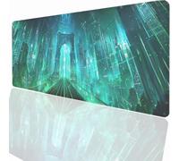 Alfombrilla Raton Ordenador Grande Gaming Mouse Pad XXL 800x400x3mm, Impermeable Antideslizante, Lavable, Alfombrilla Escritorio con Base de Caucho para Gamers PC y Portátil - Ciudad PjY7683 D-Z