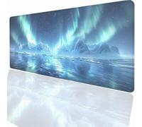 Alfombrilla Raton Ordenador Grande Gaming Mouse Pad XXL 900x300x3mm, Impermeable Antideslizante Alfombrilla Escritorio con Base de Caucho para Gamers PC y Portátil - LáSer Cielo Estrellado LMDT14457