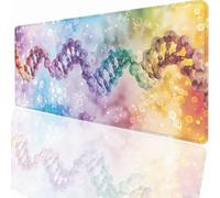 Alfombrilla Raton Ordenador Grande Gaming Mouse Pad XXL 900x300x3mm, Impermeable Antideslizante Alfombrilla Escritorio con Base de Caucho para Gamers PC y Portátil - Cadena GenéTica ADN LMDT5751