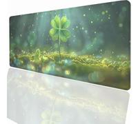 Alfombrilla Raton Ordenador Grande Gaming Mouse Pad XXL 900x300x3mm, Impermeable Antideslizante, Lavable, Alfombrilla Escritorio con Base de Caucho para Gamers PC y Portátil - Planta PjY7933 K-O