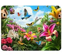 Alfombrilla Ratón Pájaro Alfombrilla Ratón 340x280x3mm, Mariposa Mouse Pad Protector Escritorio Superficie Lisa y Base de Goma Antideslizante Precisión Velocidad para Oficina PC, Regalo Mujer,Model917
