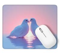 Alfombrilla Ratón Paloma Alfombrilla de Ratón 360 x 300 mm Mouse Pad Pequeño con Base de Goma Lago Antideslizante, Superficie Resistente a Salpicaduras, Portátil Mouse Pad, Regalos Navidad p1j-620