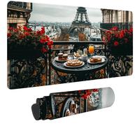 Alfombrilla Ratón París Alfombrilla Escritorio,2025 Nuevo Mouse Pad XXL 1200 x 600 mm Mousepad Antideslizante e Impermeable,Tapete Escritorio,Desk Mat para Gaming Jugadores,PC,Oficina,(Paisaje)-dd861