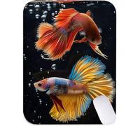 Alfombrilla Ratón Pequeña 26 x 21 cm, Alfombrilla Escritorio Carpa koi Mouse Pad con Base Antideslizante, Impermeable Mousepad Pez Almohadilla Raton con Bordes Cosidos, Accesorios Gaming J2-617