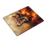 Alfombrilla Ratón Pequeña 30 x 25 cm, Naranja Alfombrilla de Ratón Impermeable con Base de Goma Antideslizante, Zorros Mouse Pad para Portátil, Gaming, Viajar, Oficina y Hogar, Regalo Mujer S0-93