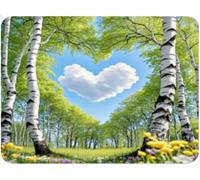 Alfombrilla Ratón Pequeña, Alfombrilla Escritorio Mouse Pad, Tapete Escritorio Gaming con Base Caucho Antideslizante, Óptima Rapidez, Accesorios Gaming para Oficina 15x20x0.3cm árbol Nubes qw-433