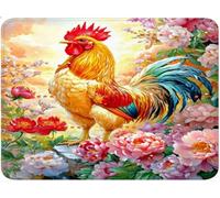 Alfombrilla Ratón Pequeña, Alfombrilla Escritorio Mouse Pad, Tapete Escritorio Gaming con Base Caucho Antideslizante, Óptima Rapidez, Accesorios Gaming para Oficina 20x23x0.3cm Gallo Flore qw-60