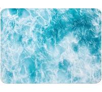 Alfombrilla Ratón Pequeña, Alfombrilla Escritorio Mouse Pad, Tapete Escritorio Gaming con Base Caucho Antideslizante, Óptima Rapidez, Accesorios Gaming para Oficina 18x30x0.3cm Agua de mar Azul qw-89