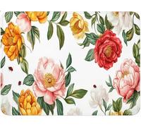 Alfombrilla Ratón Pequeña, Alfombrilla Escritorio Mouse Pad, Tapete Escritorio Gaming con Base Caucho Antideslizante, Óptima Rapidez, Accesorios Gaming para Oficina 20x30x0.3cm Flor Colorido qw-143