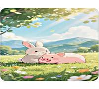 Alfombrilla Ratón Pequeña, Alfombrilla Escritorio Mouse Pad, Tapete Escritorio Gaming con Base Caucho Antideslizante, Óptima Rapidez, Accesorios Gaming para Oficina 20x25x0.3cm Conejo Animal qw-460