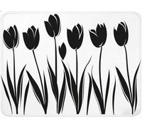 Alfombrilla Ratón Pequeña, Alfombrilla Escritorio Mouse Pad, Tapete Escritorio Gaming con Base Caucho Antideslizante, Óptima Rapidez, Accesorios Gaming para Oficina 21x26x0.3cm flor Plantas (2) qw-171