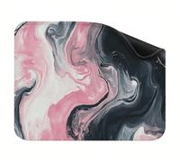 Alfombrilla Ratón Pequeña, Mouse Pad con Base de Goma Antideslizante, Superficie Lisa para Control Preciso, Alfombrilla Gaming Lavable para Portátil, Gaming, 200x150x3mm, Patrón Rosa Simple X-z-6294